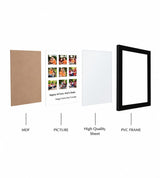 Nezuko Kamado A5 Glass Frame | Demon Slayer Anime Wall Art | Pink Anime Poster | Black Frame